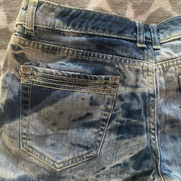 Mossimo Cut Off Denim Shorts -2010 -Blue Jeans Shorts Size 9 Shorties Raw Hem - Picture 13 of 14